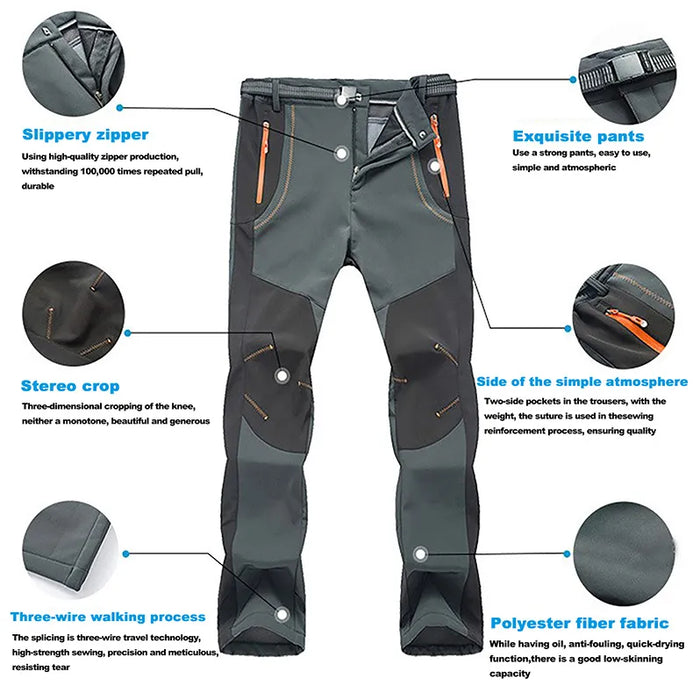 HappyHiker Fleece-Lined Hiking Trousers