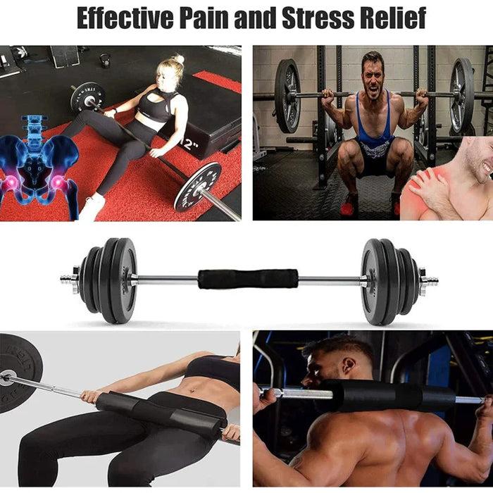 Anti-Slip Barbell Pad for Squats, Hip Thrusts & Gym Training