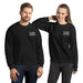 Black Embroidered Logo Sweatshirt - Flamin' Fitness