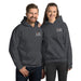 Dark Heather Embroidered Logo Hoodie - Flamin' Fitness