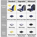Orthopaedic Memory Foam Seat Cushion Support Set - Flamin' Fitness