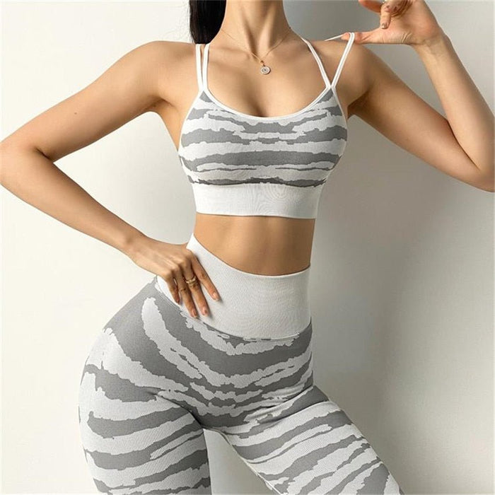 Tiger Print Seamless Sports Bra - Flamin' Fitness