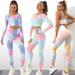 Two-Tone Tie-Dye Gym Leggings - Flamin' Fitness