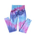 Two-Tone Tie-Dye Gym Leggings - Flamin' Fitness